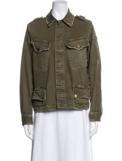 Pre-owned Current Elliott Utility Jacket In Green