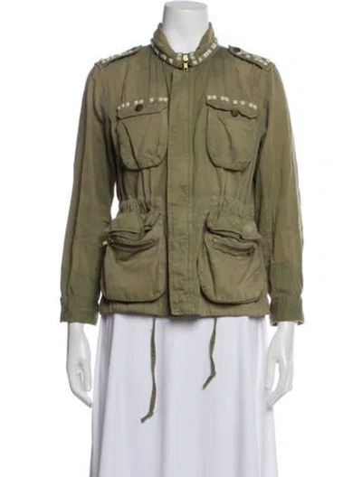 Pre-owned Current Elliott Utility Jacket In Green