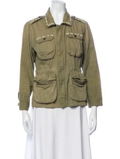 Pre-owned Current Elliott Utility Jacket In Green