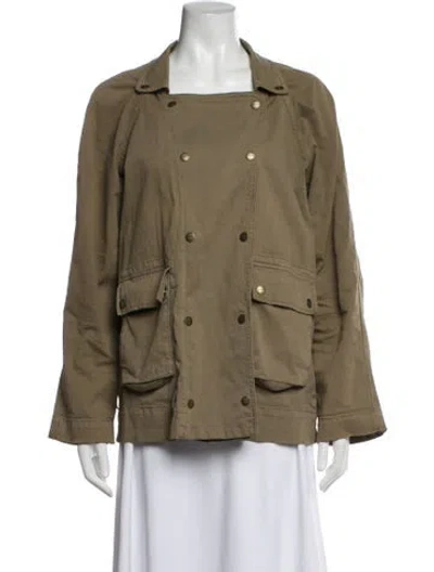 Pre-owned Current Elliott Utility Jacket In Green