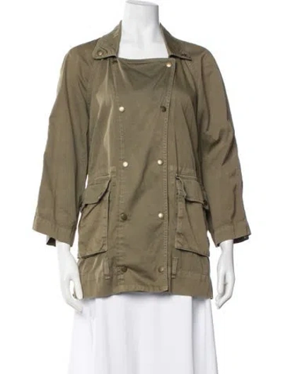 Pre-owned Current Elliott Utility Jacket In Green