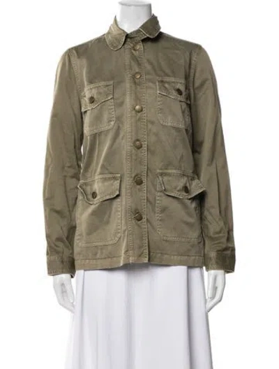 Pre-owned Current Elliott Utility Jacket In Green