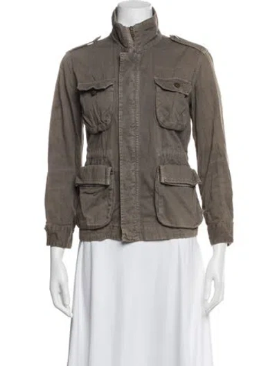 Pre-owned Current Elliott Utility Jacket In Green