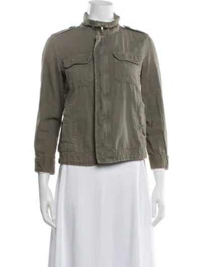 Pre-owned Current Elliott Utility Jacket In Green