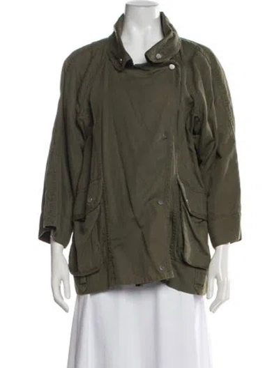 Pre-owned Current Elliott Utility Jacket In Green
