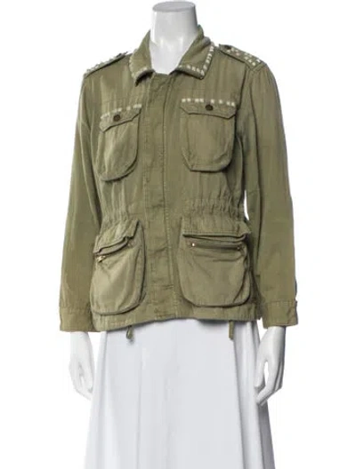 Pre-owned Current Elliott Utility Jacket In Green