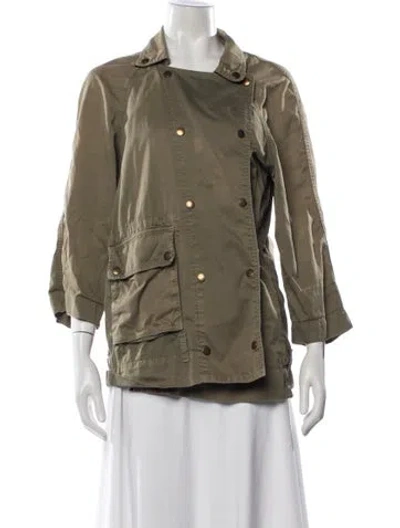 Pre-owned Current Elliott Utility Jacket In Green