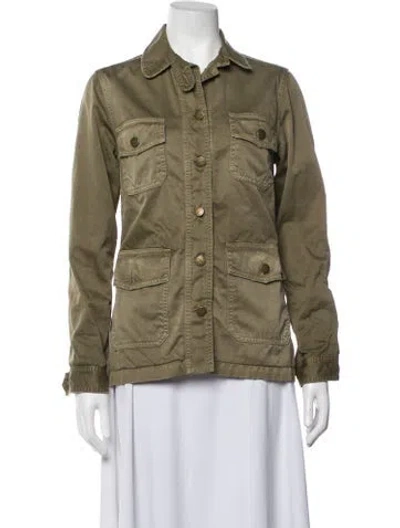 Pre-owned Current Elliott Utility Jacket In Green
