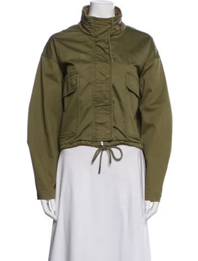 Pre-owned Current Elliott Utility Jacket In Green
