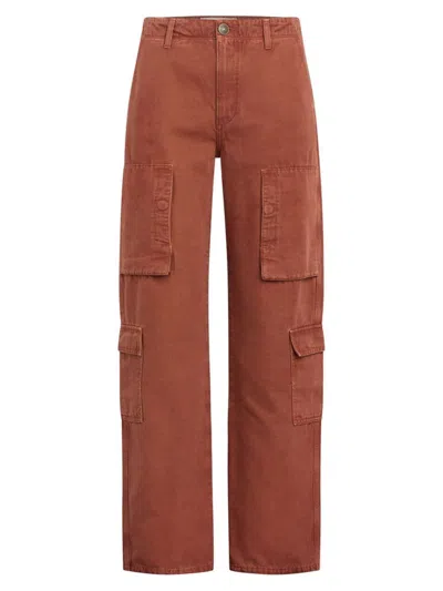 Current Elliott Women's The Commodore Cargo Pants In Cappuccino