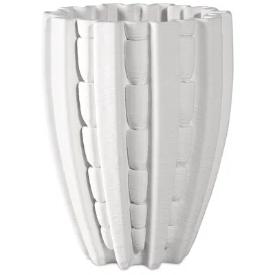 Currey & Company 10.5" Fluted Medium Vase
