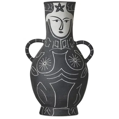 Currey & Company Saint-paul-de-vence Large Vase In Black