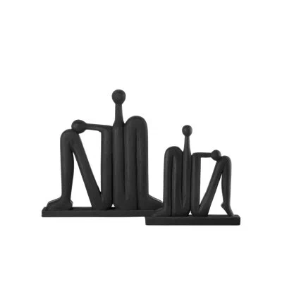 Currey & Company 2 - Piece People Figurines & Sculptures In Black