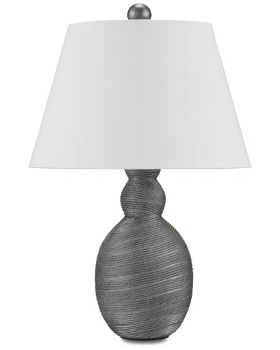 Currey & Company 21.25in Basalt Table Lamp In White