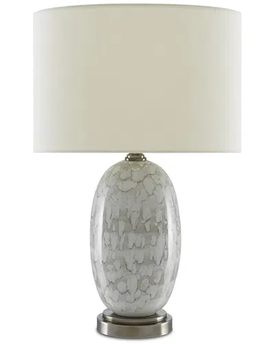 Currey & Company 25.25in Harmony Porcelain Table Lamp In Gray