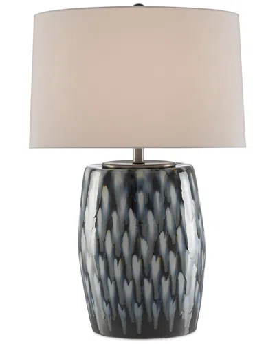 Currey & Company 27.5in Milner Blue Table Lamp