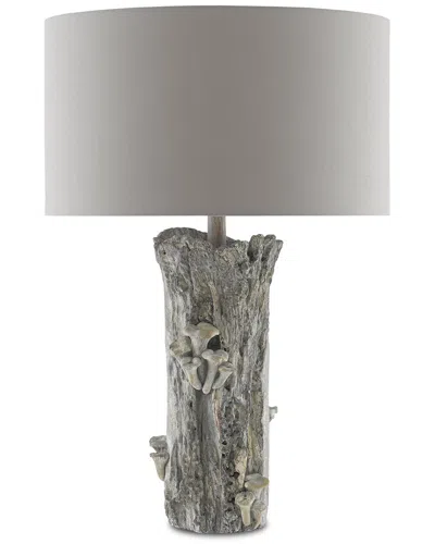 Currey & Company 27in Porcini Table Lamp In Gray