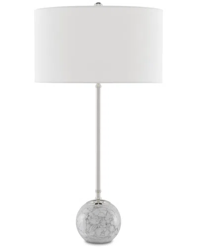 Currey & Company 30.5in Villette Table Lamp In White