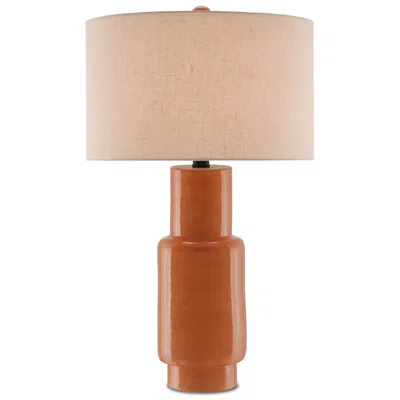 Currey & Company 31" Janeen Orange Table Lamp