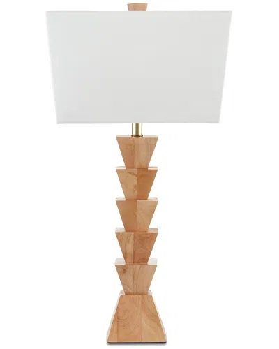 Currey & Company 31.5in Elmstead Wood Table Lamp In Brown