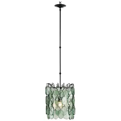 Currey & Company Airlie 14" Wide Recycled Glass Mini Pendant Light