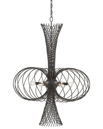 Currey & Company Akio 29.75in Bronze 6-light Chandelier