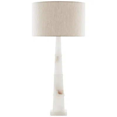Currey & Company Alabastro White Alabaster Stone Table Lamp