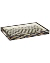 Currey & Company Aldo Rectangular Tray In Gray