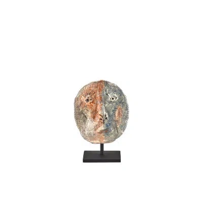 Currey & Company Artisan 8.75" People Figurines & Sculptures In Gray,orange,beige