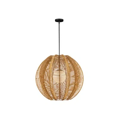 Currey & Company Barbary Outdoor Pendant In Brown