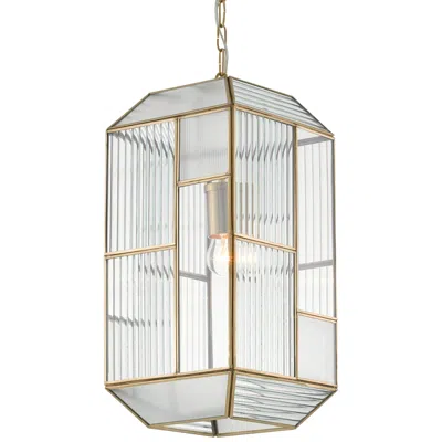 Currey & Company Bardolph 8 1/2"w Antique Brass And Glass Mini Pendant Light