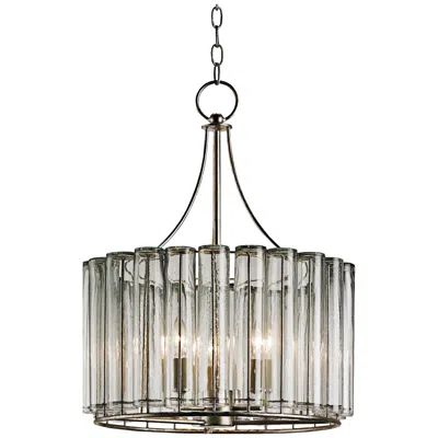 Currey & Company Bevilaqua 18" Wide Silver Chandelier