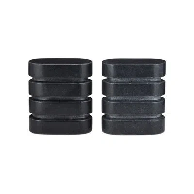 Currey & Company Bheslana Marble Black Object Set Of 2