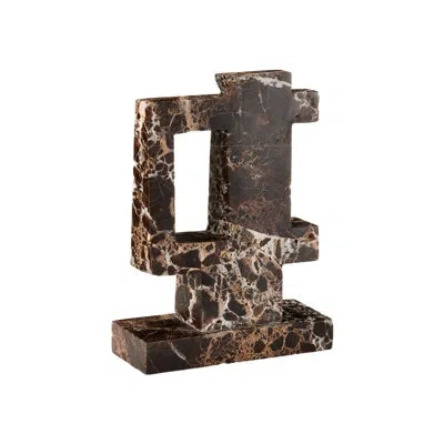 Currey & Company Blount Marble Object In Natural