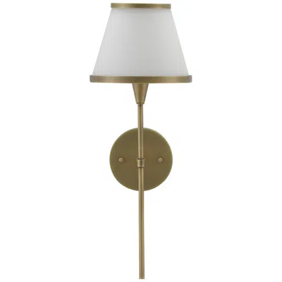 Currey & Company Brimsley 19" High Antique Brass Opal Wall Sconce