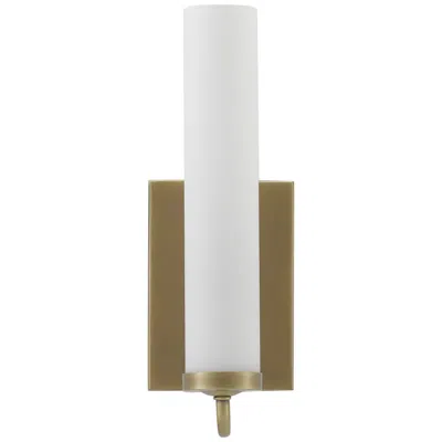 Currey & Company Brindisi 12 3/4"h Antique Brass Opal Wall Sconce
