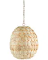 Currey & Company Buko Coco Pendant In Neutral
