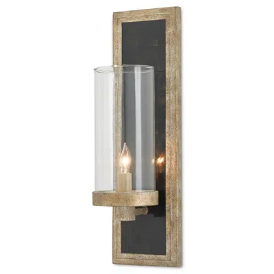 Currey & Company Charade Silver 1-light Wall Sconce