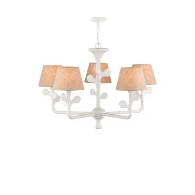 Currey & Company Charny Chandelier In White