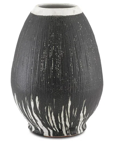 Currey & Company Chartwell Urn In Black