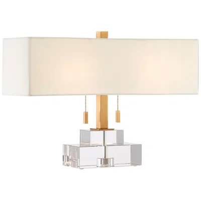 Currey & Company Chiara 14 1/2" High Clear Optic Crystal Accent Table Lamp