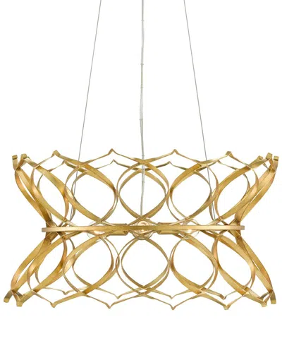 Currey & Company Clelia 24in 3-light Chandelier In Gold