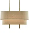 Currey & Company Combermere Rectangular Chandelier In Brown