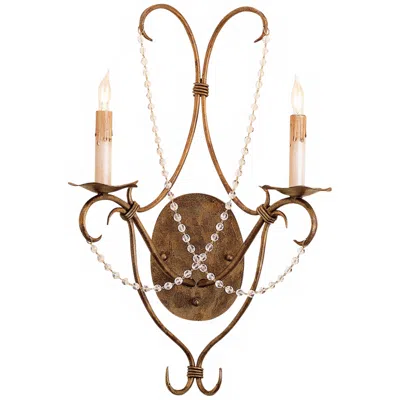 Currey & Company Crystal Lights 22" High Wall Sconce