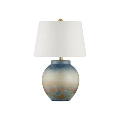 Currey & Company Dawning Table Lamp In Blue