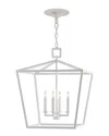 Currey & Company Denison Medium Lantern In Silver
