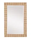 Currey & Company Dezi Rectangular Mirror In Brown
