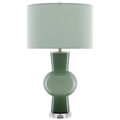 Currey & Company Duende Light Dark Green Glass Table Lamp