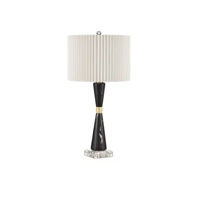 Currey & Company Edelmar Table Lamp In Natural,natural Brass,clear