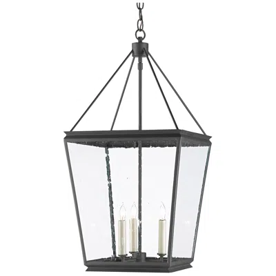 Currey & Company Ellerman 28" Iron 3-light Lantern